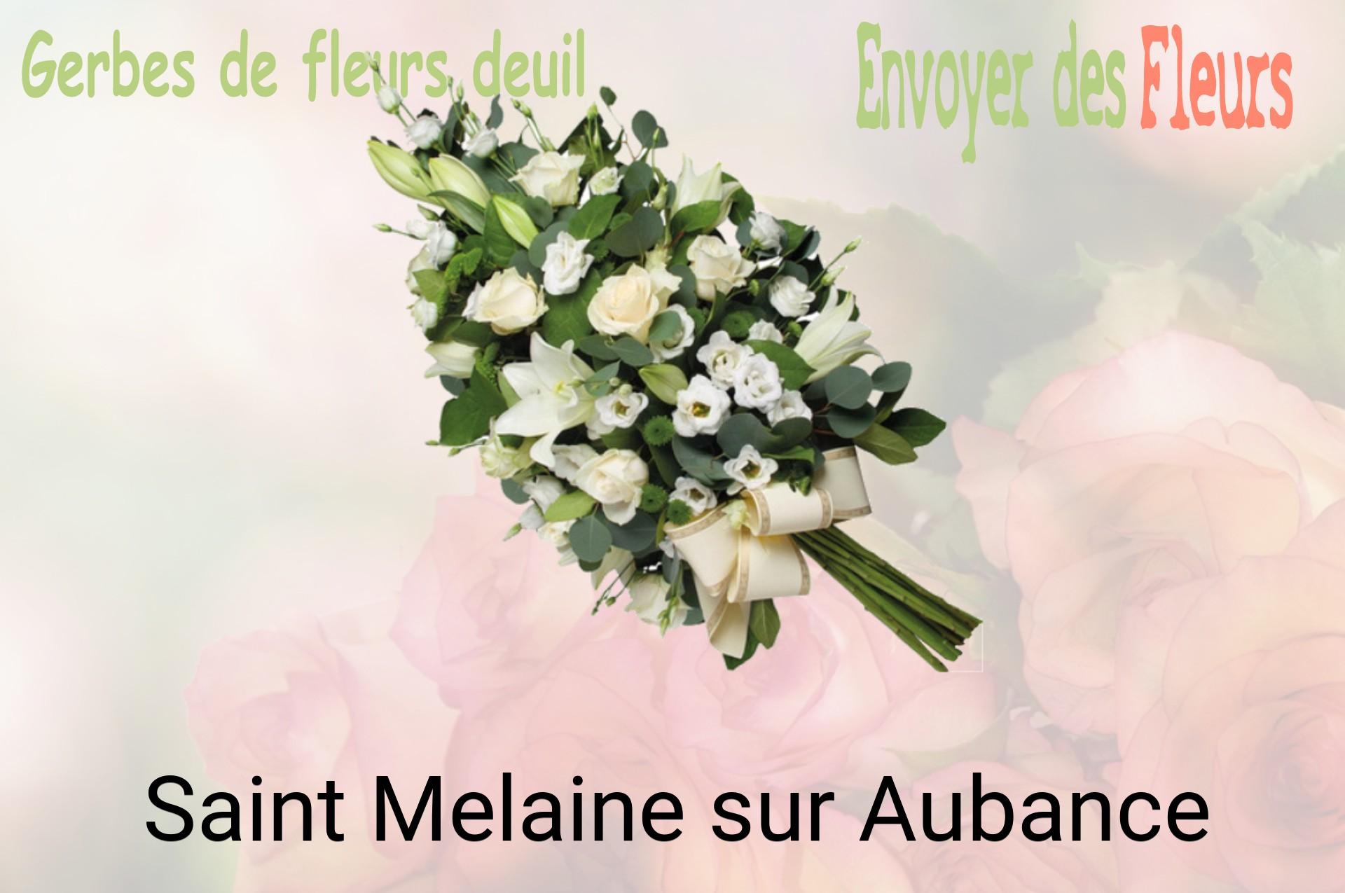 Gerbe de fleurs de deuil livrée à Saint-Melaine-sur-Aubance